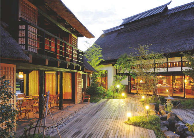 旅行カタログギフト たびもの撰華 群馬県／川場温泉 かやぶきの源泉湯宿 悠湯里庵(ゆとりあん)の写真